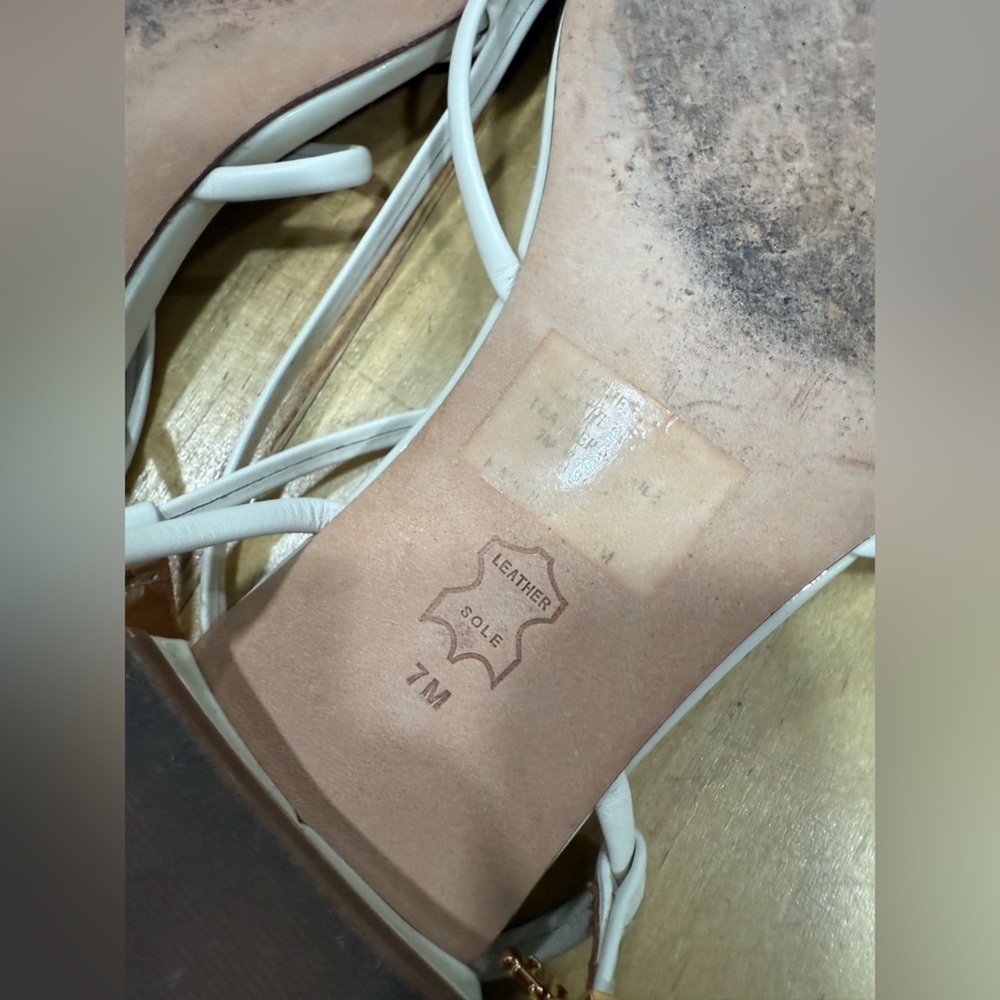 Tory Burch White Strappy Sandals - Picture 10 of 11
